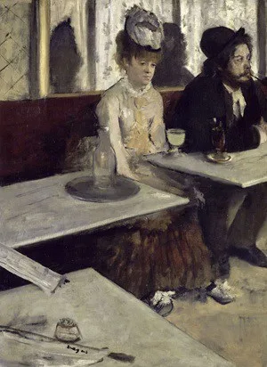 En el café. La absenta de Edgar Degas